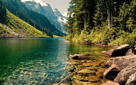 🔥 Download Mountain Lake Hiking Wallpaper Desktop Pictures By