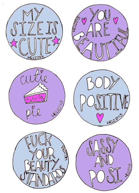 Set Of Six Hand Illustrated Body Positive Stickers For Sale By Helz Illustrates Body Positivity