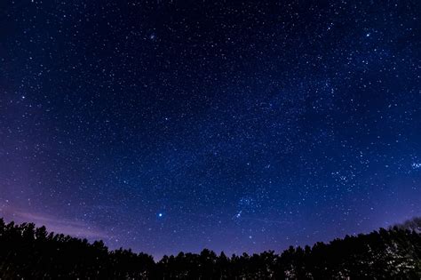 Gambar Hutan Bintang Bima Sakti Suasana Langit Malam Fajar Luar Angkasa Tengah Malam