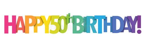 Happy 50th Birthday Banner Stock Illustration Illustration Of 70th