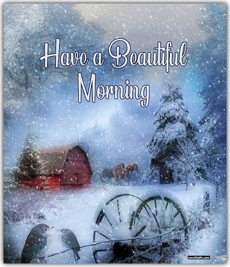 Have A Beautiful Morning On This Winter Day Good Morning Winter Good