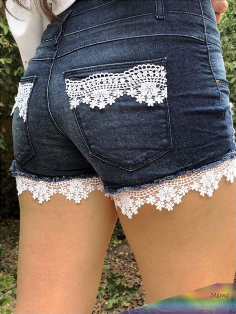 Refashion Your Old Demin Shorts With This Quick And Easy Diy Lace