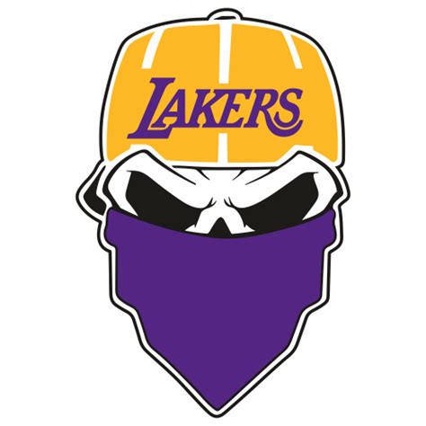 Lakers Skull Svg Lakers Skull Basketball Logo Svg Lakers Skull Svg Cut Files PNG SVG