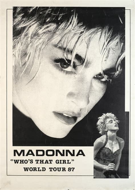 Vintage Poster Madonna Whos That Girl World Tour 87 Galerie 1 2 3