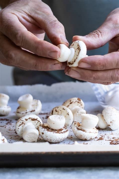 Meringue Mushrooms Recipe In Stuffed Mushrooms Meringue