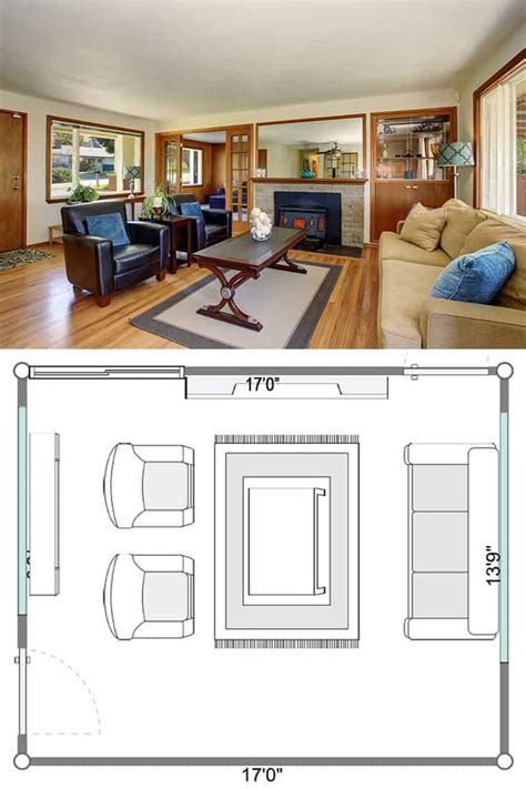 Living Room Layout With Sofa And Two Oversized Chairs The Building