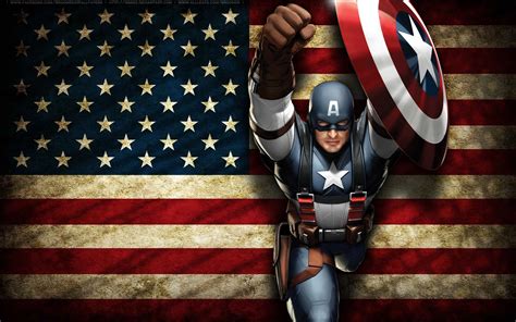 Captain America Flag Wallpaper Anime Wallpaper Better