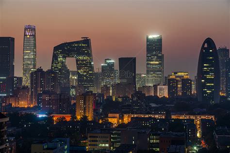 Night Scene Of Beijing International Trade Picture And Hd Photos Free