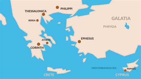 Map Of Pauls Fourth Missionary Journey Pauls Fourth Missionary