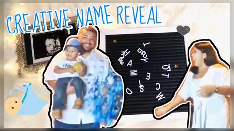 Creative Baby Name Reveal Youtube