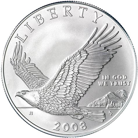 2008 P American Bald Eagle Bu Commemorative 90 Silver Dollar Daves