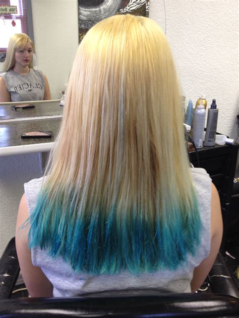 Cute Hairstyles Dyed Blue Tips Hairstyles6b