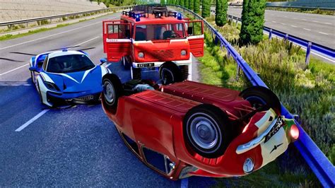 Epic Police Chase Crash And Fails Compilation 54 Beamng Drive Youtube