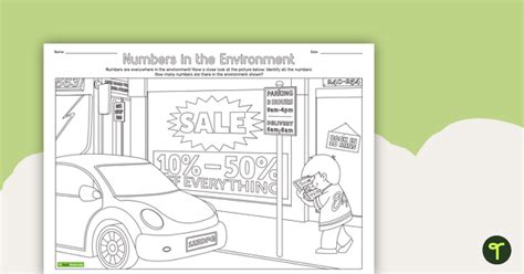 Numbers In The Environment Worksheet