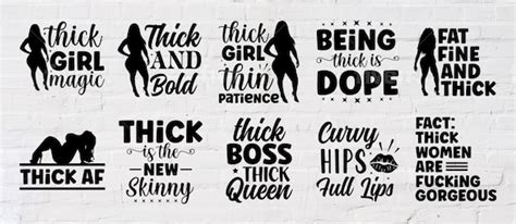 Sassy Curvyplus Size Thick Women Sayings Png Svg Quotes Etsy