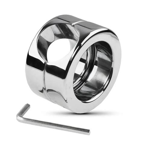 Metal Stainless Steel Cockrings Scrotum Pendant Binding Ring Penis