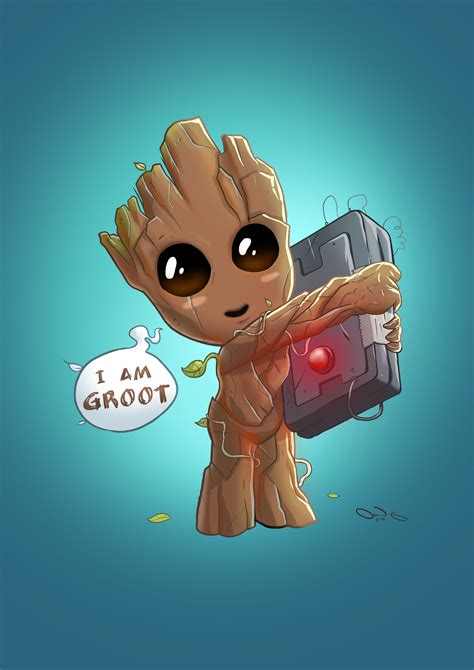 Pin By Karate 5907 On The Dan Velez Artwork Groot Marvel Baby Groot