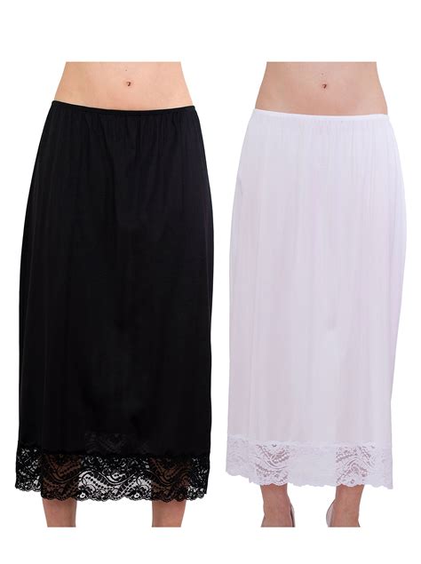 Womens Half Slip 32 With All Around Lace Combo Pack