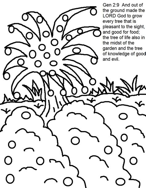 Garden Of Eden Printable Coloring Pages