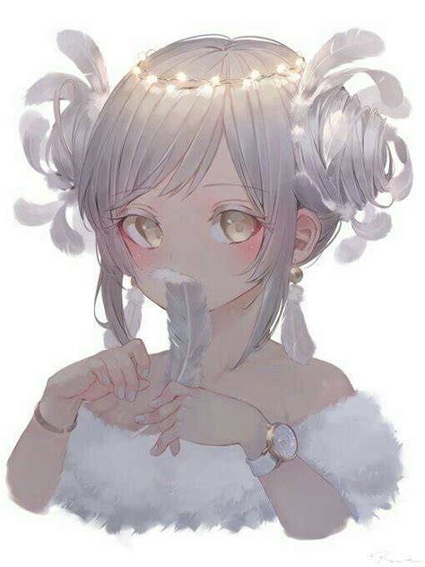 Einzigartig Anime Girl White Hair White Eyes Seleran