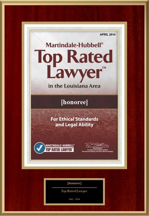 Martindale Hubbell Top Rated Lawyers 2014 American Registry