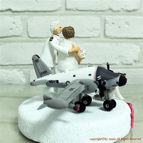Pilot Navy Officer Custom Wedding Cake Topper Etsy