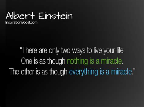 Albert Einstein Quotes Life Is Miracle Inspiration Boost