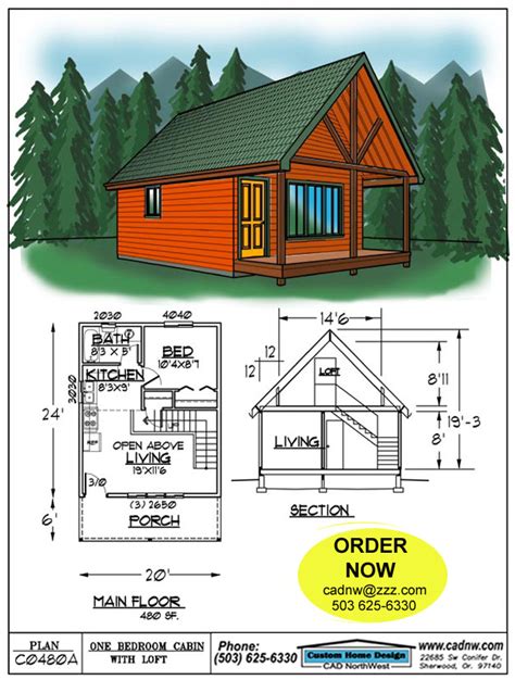Cabin Floor Plan With Loft Image To U