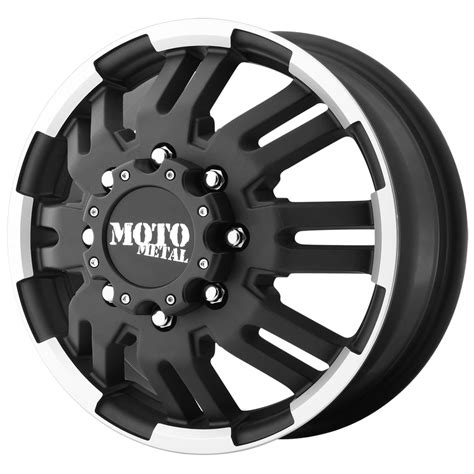 Moto Metal Mo963 Dually Front 17x6 8x210 134mm Blackmachined Wheel