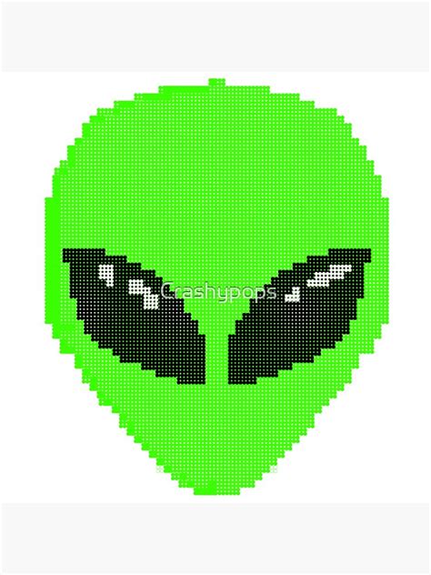 Pixel Alien Canvas Print For Sale By Crashypops Redbubble