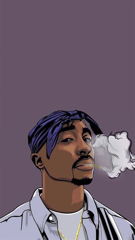 Illustration Lovely Art Tupac Wallpaper Rapper Wallpaper Iphone