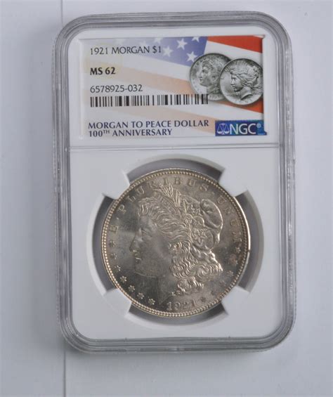 1921 Ms62 Morgan Silver Dollar Special 2021 100th Label Ngc