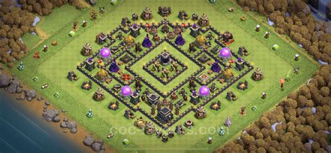 Farming Base Th9 Max Levels With Link Town Hall Level 9 Base Copy