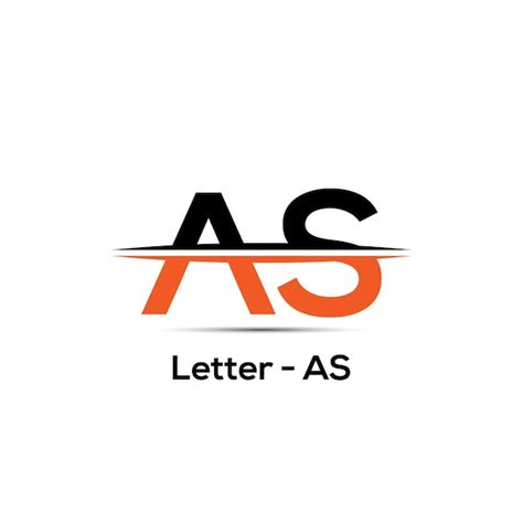 Premium Vector As Letter Creative Logo Design Icon