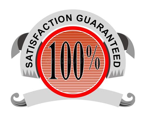 100 Satisfaction Guaranteed Stock Illustration Illustration Of Scroll