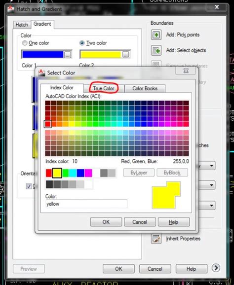 Autocad 2013 Gradient Hatch Plots In Color How To Turn
