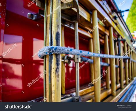 Firetruck Ladder Attached Firetruck Stock Photo 1221223429 Shutterstock