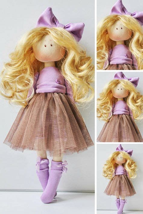 Bunny Doll Textile Doll Fabric Doll Interior Doll Tilda Doll Art