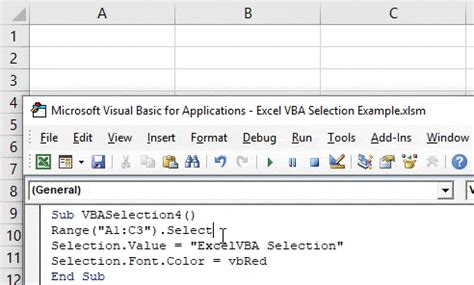VBA Selection How To Use VBA To Select An Excel Range With Examples