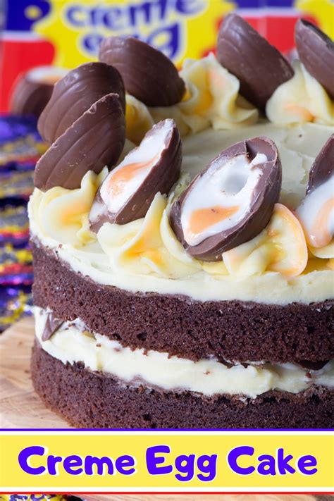 5 fun easter desserts to make with the kids Creme Egg Cake | Charlotte's Lively Kitchen
