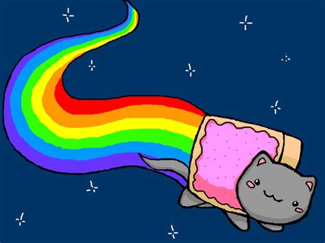 Pop Tart Kitty Farting Rainbows Nyan Cat Cats Character