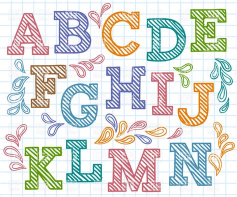 Alphabet Clipart Alphabet Art Fonts Alphabet Doodle F