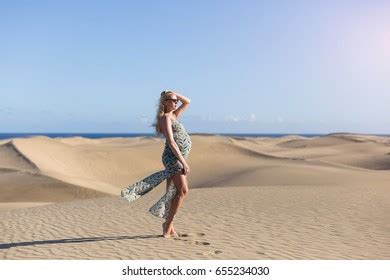 Beautiful Girl Desert Naked Sexy Covered Stock Photo Shutterstock
