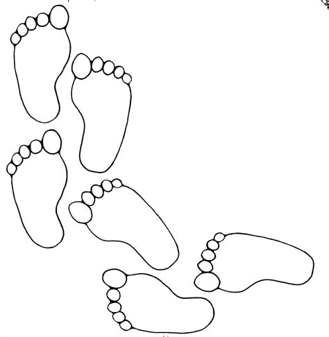 Baby Footprint Drawing At Explore Collection Of