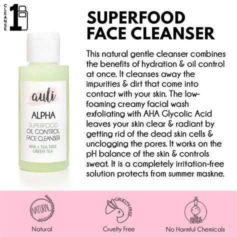 Buy Auli Alpha Aha Glycolic Acid No Foaming Cooling Face Wash For
