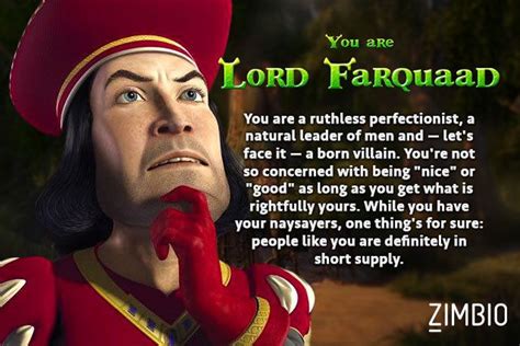 Which Shrek Character Are You Shrek Quotes Zimbio Quizzes Shrek