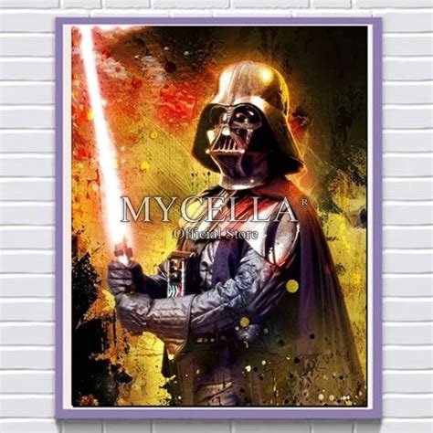 5d Diamond Painting Kit Darth Vader Star Wars Laser Sword Diamond