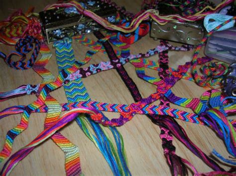 Embroidery Floss Bracelets · A Friendship Bracelet · Weaving On Cut Out