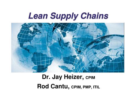 Ppt Lean Supply Chains Powerpoint Presentation Free Download Id