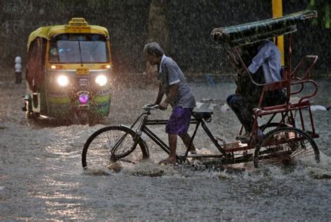Delhi Rains Flood Warning In Capital As Yamuna Swells Schools Remain